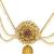 Gold plated south indian bun pin head jewellery
