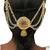 Gold plated south indian bun pin head jewellery