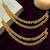 Gold plated two layered beaded earchain