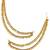 Gold plated two layered beaded earchain
