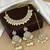 Gold plated kundan choker maang tikka set