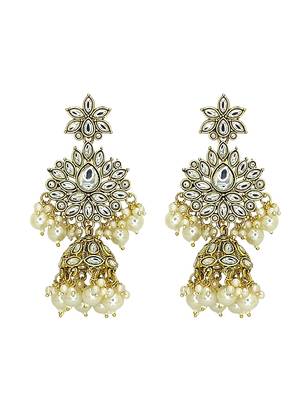 Gold plated kundan choker maang tikka set 4