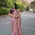 Fendy Satin Embroidered Women's Saree With Blouse Set  