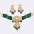 Elegant green kundan choker necklace set | gold-plated handcrafted indian ethnic jewelry for weddings & festivals