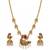 Traditional antique gold plated peacock necklace set with jhumka earrings ethnic indian jewelry for weddings & festivals