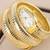 Elegant serpent-style gold-plated wraparound tubogas watch bracelet for women