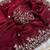 Maroon fendy chiffon two ton saree and blouse with sequence embroidery work