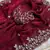Maroon fendy chiffon two ton saree and blouse with sequence embroidery work