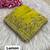 Lemon yellow fendy chiffon two ton saree and blouse with sequence embroidery work