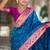 Designer sky blue meenakari weaving work paithani silk saree