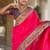 Designer pink meenakari weaving work paithani silk saree