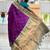 Designer purple meenakari weaving work paithani silk saree