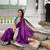 Designer purple meenakari weaving work paithani silk saree