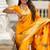 Designer yellow zari weaving work banarasi silk saree