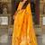 Designer yellow zari weaving work banarasi silk saree