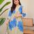 A-line rayon printed kurta with pant for women and girls ethnic wear