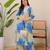 A-line rayon printed kurta with pant for women and girls ethnic wear