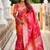 Designer fuchsia pink zari weaving work banarasi silk saree