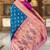 Designer blue zari weaving work paithani silk saree