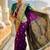 Designer purple zari weaving work paithani silk saree
