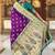 Designer purple zari weaving work paithani silk saree