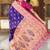 Designer blue zari weaving work paithani silk saree