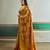 Mustard color soft modal satin ajrakh print saree – timeless ethnic collection