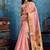 Pink luxurious zari tissue handloom saree – classic ethnic collection