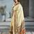 Cream color soft modal satin ajrakh print saree – timeless ethnic collection