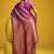 Traditional handloom pure silk saree with checks pattern & matching blouse