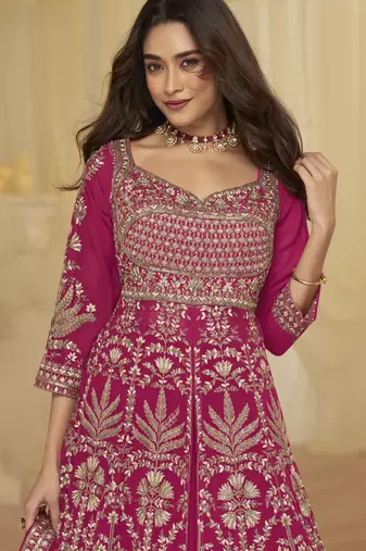 Trendy festive wear georgette front cut top with skirt and dupatta