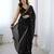 Black party wear fandy satin silk saree with embroidery work in 7 colors