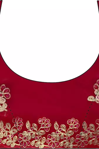 Red party wear fandy satin silk blend saree with embroidery work in 7 colors