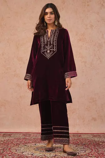 Womens embroidery salwar suit set with dupatta