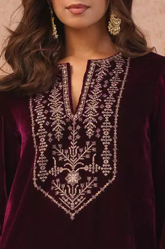 Womens embroidery salwar suit set with dupatta