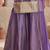 Womens Purple Color Banarasi Silk Kurta Sharara Set 