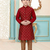 Maroon festive wear designer silk boys-kurta-pyjama