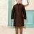 Brown festive wear designer silk boys-kurta-pyjama