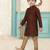 Red festive wear designer silk boys-kurta-pyjama