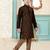 Brown festive wear designer silk boys-kurta-pyjama