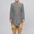 Grey festive wear designer art dupion silk boys-indo-western-dress