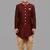 Maroon festive wear designer art dupion silk boys-indo-western-dress