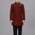 Maroon festive wear designer art dupion silk boys-indo-western-dress