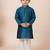 Green festive wear designer jacquard boys-kurta-pyjama