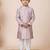 Pink festive wear designer jacquard boys-kurta-pyjama