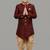 Maroon festive wear designer art dupion silk boys-indo-western-dress