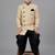Beige festive wear designer art dupion silk boys-indo-western-dress