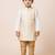 White festive wear designer banarasi boys-kurta-pyjama