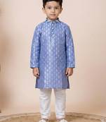 Multicolor festive wear designer jacquard boys-kurta-pyjama