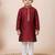 Maroon festive wear designer jacquard boys-kurta-pyjama
